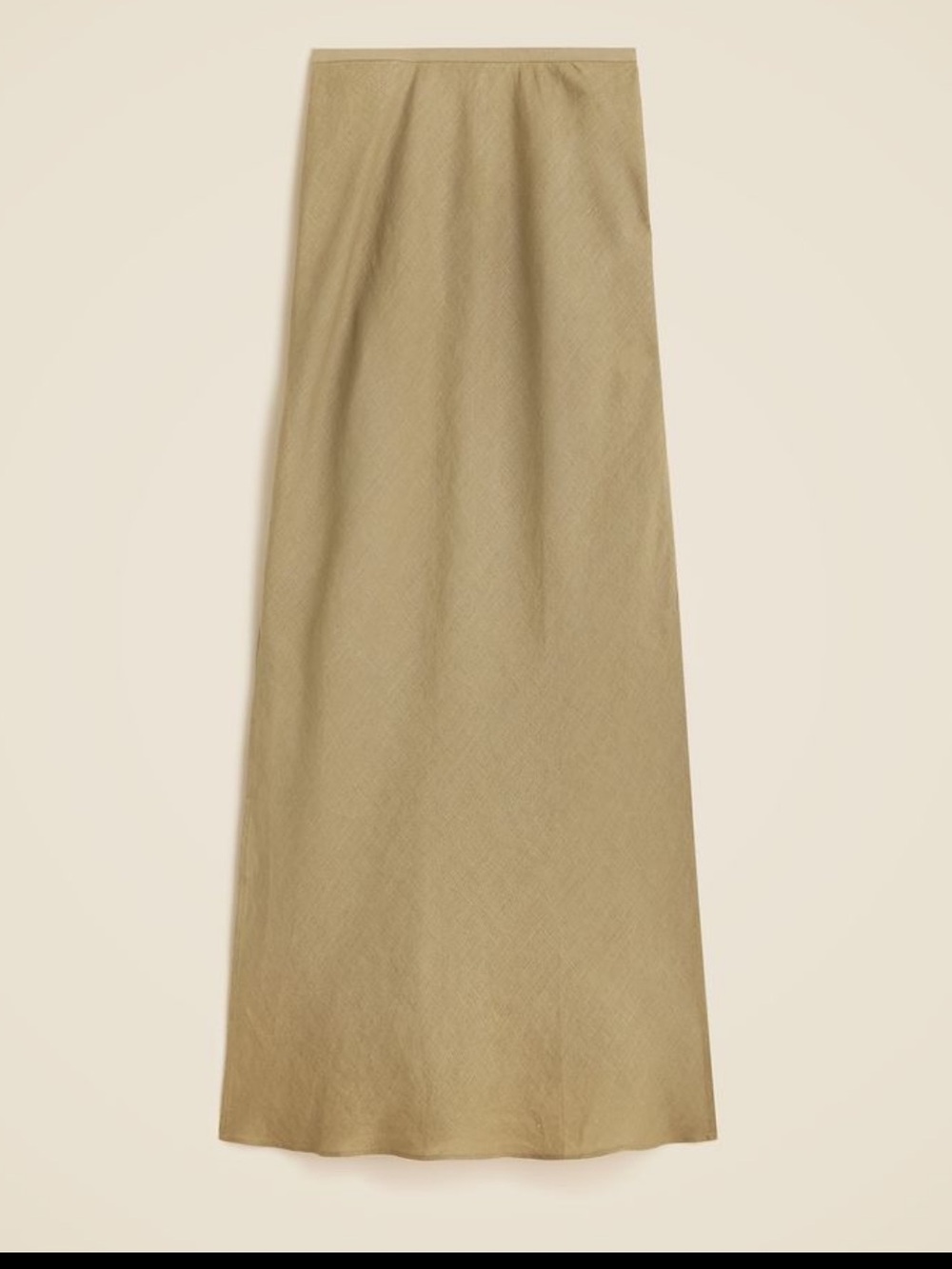 NWT J.Crew Gwyneth Linen Slip Midi Skirt Dusty Fatigue Tall Small